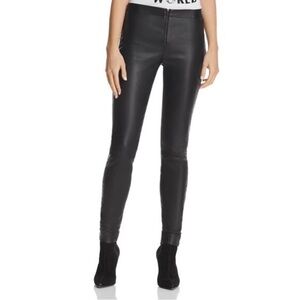 Alice & Olivia MADDOX CHAIN LEATHER LEGGINGS